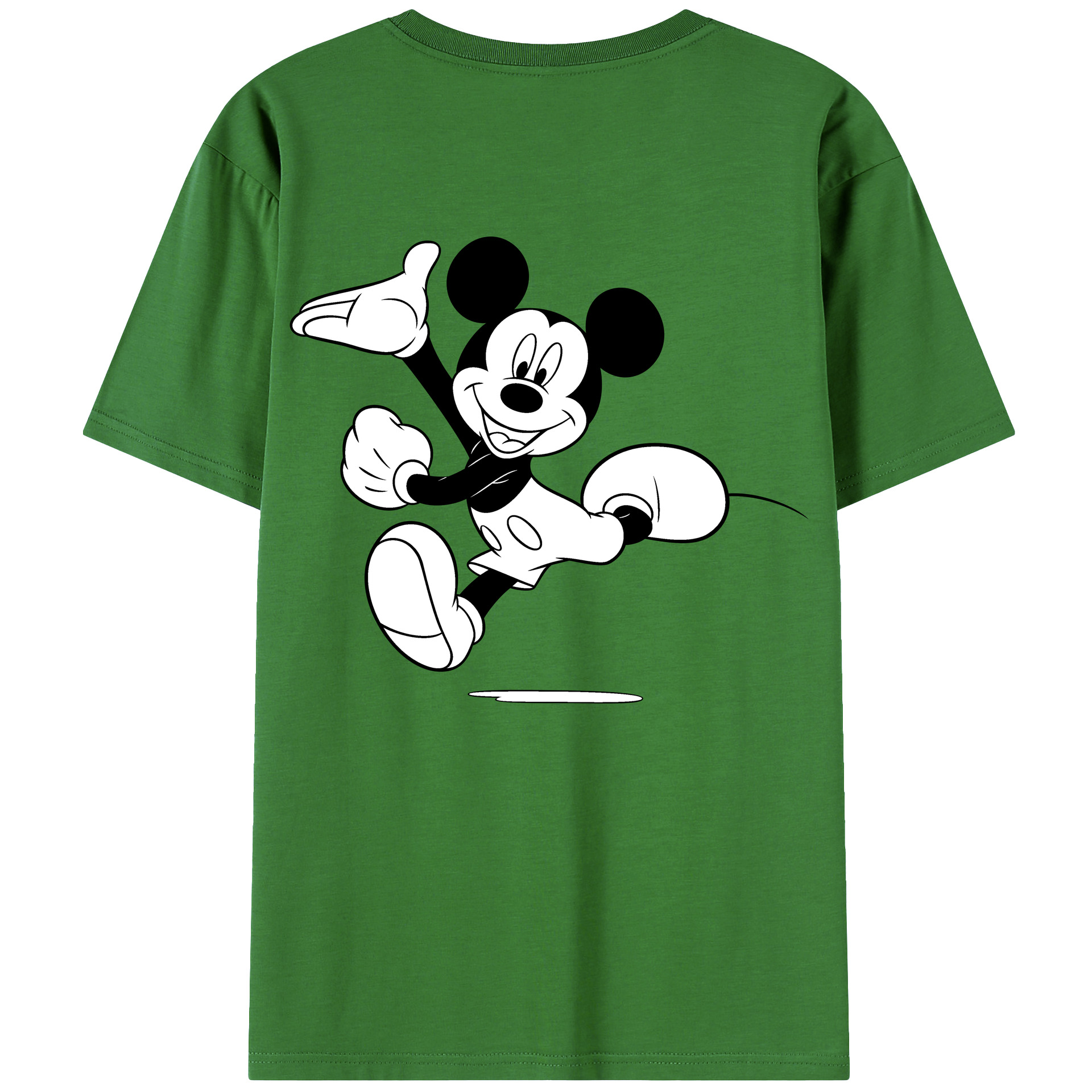 （画像用） ミッキーマウス Mickey Mouse レディース半袖Tシャツ(バックプリント)